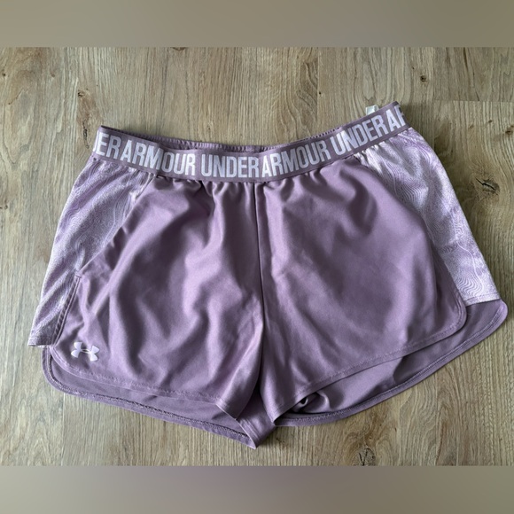 Under Armour Women's Lavender Athletic Shorts - Picture 1 of 4